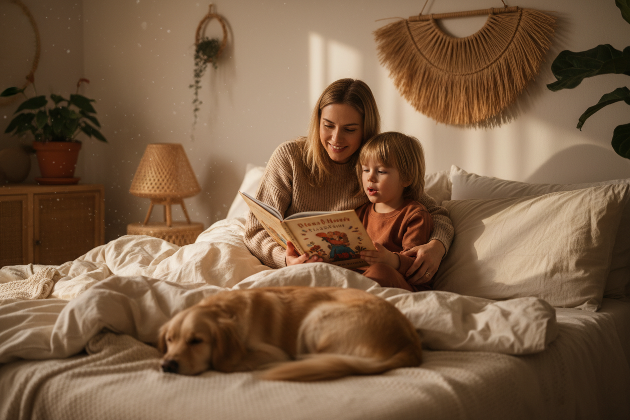 6 beneficios de leer cuentos antes de dormir a los niños