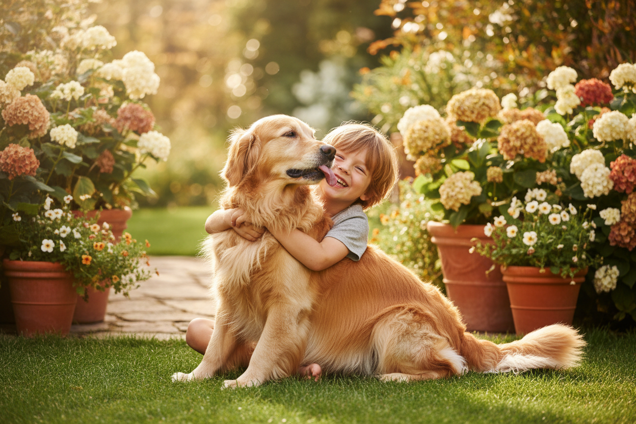 Qué aprenden los niños al convivir con perros