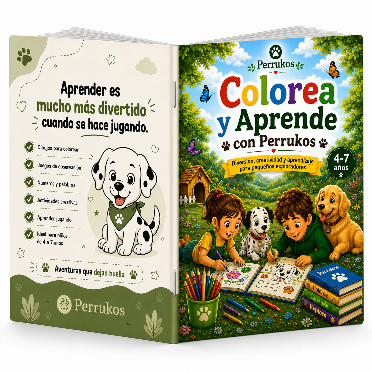 Colorea y Aprende con Perrukos