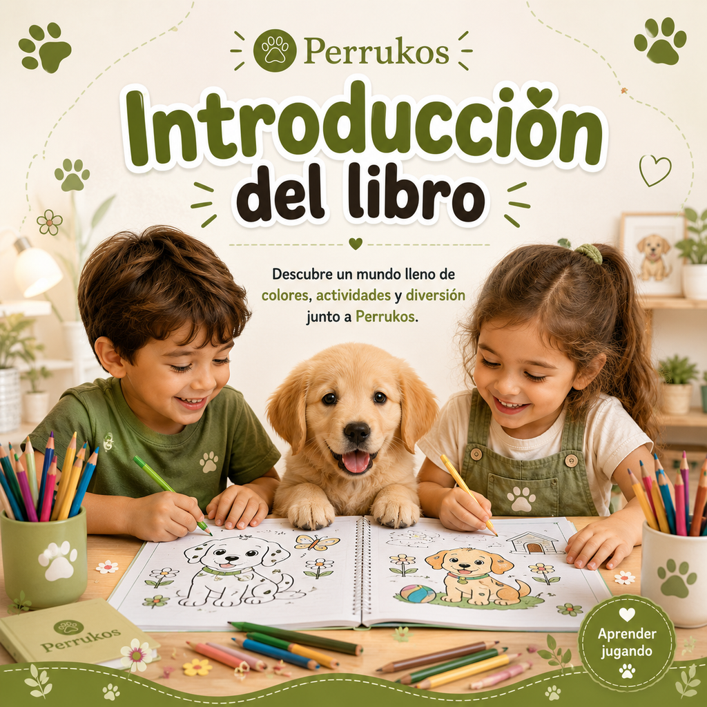 Colorea y Aprende con Perrukos - Digital