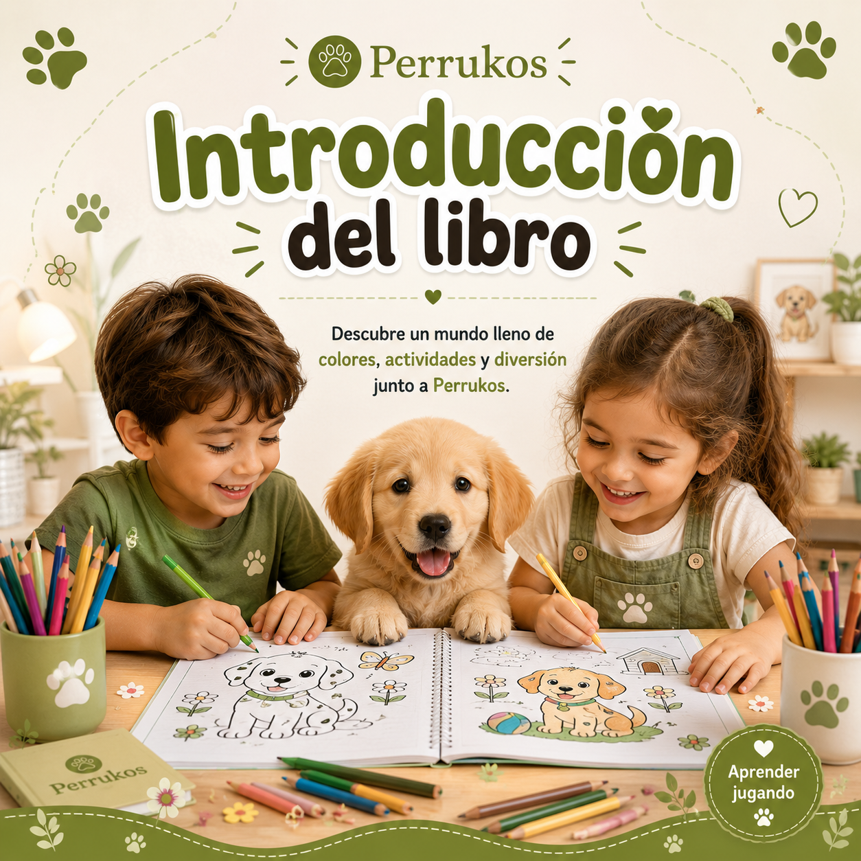 Colorea y Aprende con Perrukos - Digital