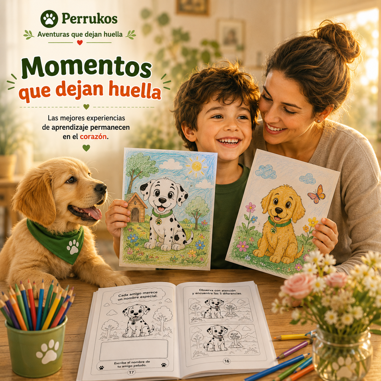 Colorea y Aprende con Perrukos - Digital