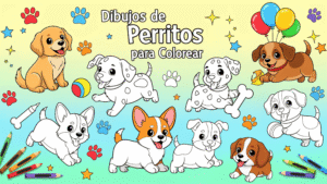 Actividades Infantiles Perrukos– PDF Imprimible (30 Dibujos)
